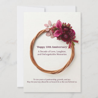 10th Anniversary Card | Decade of Love