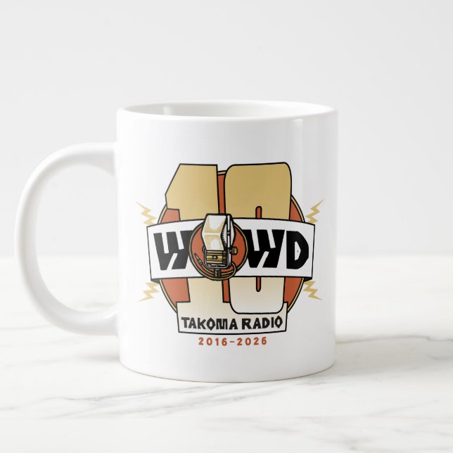 10th Anniversary Large Coffee Mug (Left)
