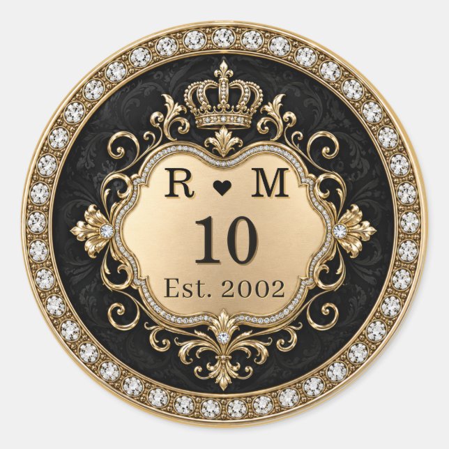 10th Anniversary Monogram Gold Seal (Front)