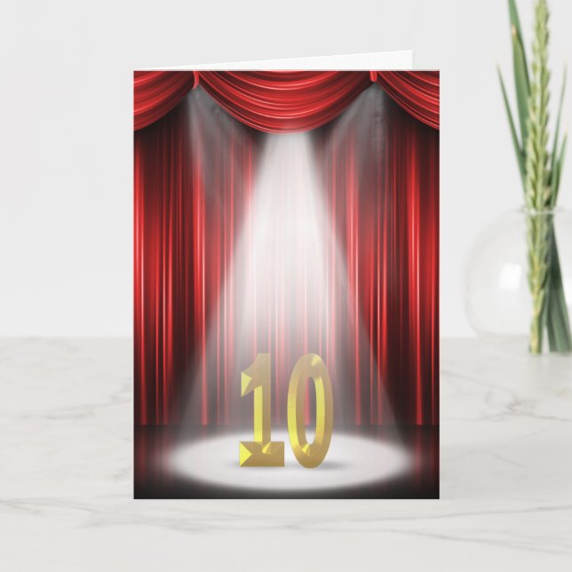 10th Anniversary Spotlight Congratulations Card (Front)