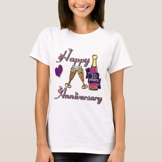 10th. Anniversary T-Shirt (Front)