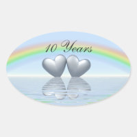 10th Anniversary Tin Hearts