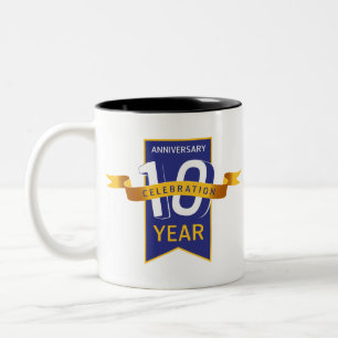 10th_anniversary Two-Tone coffee mug