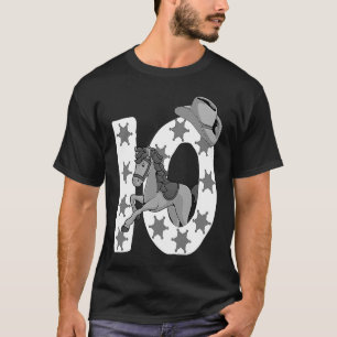 10th Birthday  10 Years Old Horse Cowgirl Girl Kid T-Shirt