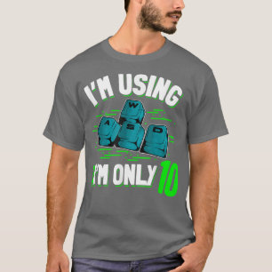 10th Birthday 10 Years Old PC Gamer WASD Gaming Vi T-Shirt