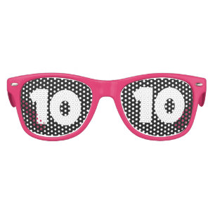 10TH BIRTHDAY AGE 10 PARTY SUNGLASSES SHADES