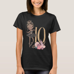 10th Birthday Ballerina Ten Double Digit Black Bal T-Shirt