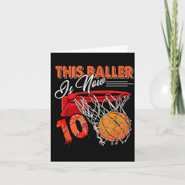 10th Birthday Basball Card (Front)