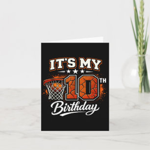 10th Birthday Basball Theme 10 Years Old Birthday Card