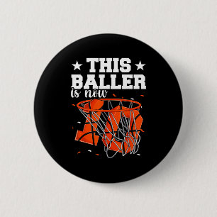 10th Birthday Basketball Boys Baller 10 Year Old B 6 Cm Round Badge