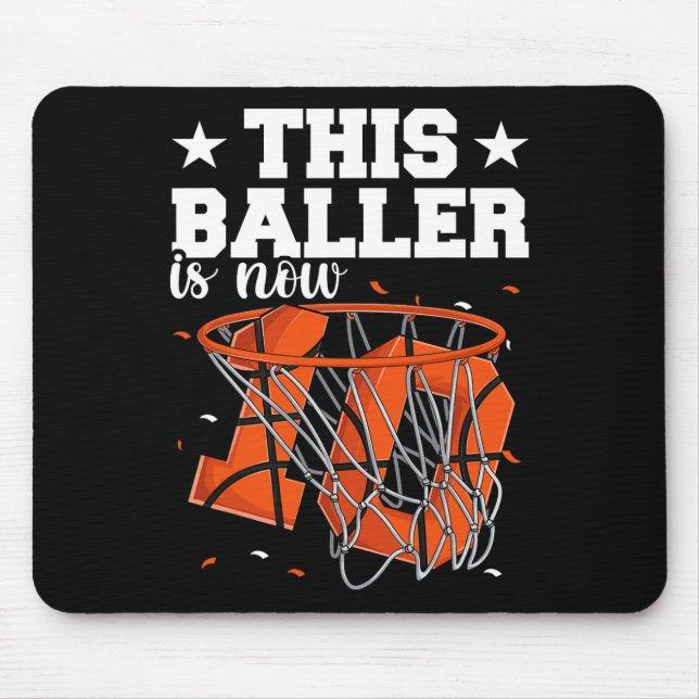 10th Birthday Basketball  Boys Mouse Pad (Front)