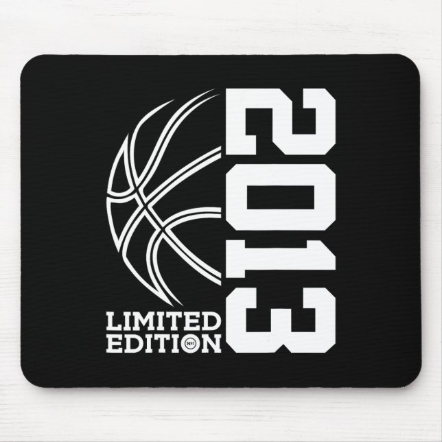 10th Birthday Basketball Limited Edition 2013 2 Mouse Pad (Front)