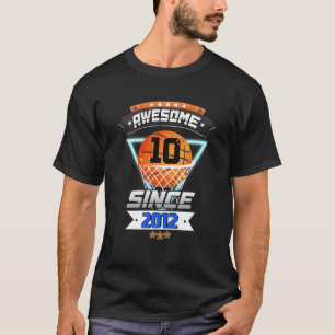 10Th Birthday Basketball Player 10 Years Old Boy G T-Shirt