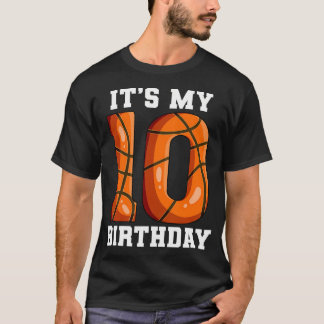 10Th Birthday Basketball T-Shirt