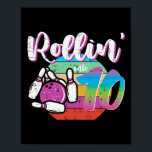 10th Birthday Bowling Rollin Into 10 Bday Bowler G Poster<br><div class="desc">10th Birthday Bowling Rollin Into 10 Bday Bowler Girls Boys</div>