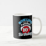 10th Birthday Bowling Theme Bowling Into Birthday  Coffee Mug<br><div class="desc">10th Birthday Bowling Theme Bowling Into Birthday Kid Boys</div>