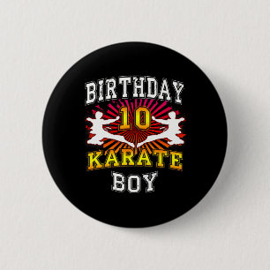 10th Birthday Boy - Karate 10 Year Old Children's 6 Cm Round Badge