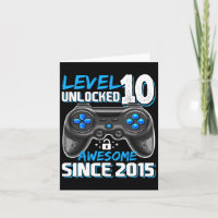 10th Birthday Boy Level 10 Gamer 10 Year Video Gam