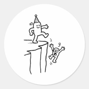 10th Birthday Boys Girls 10 Years Ten 10yrs Old Bd Classic Round Sticker