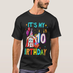 10th Birthday  Circus  10 Year Old Birthday T-Shirt
