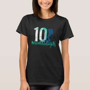 10th Birthday  Double Digits Girls Ten 10 Scout Ca T-Shirt