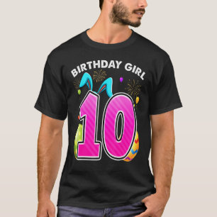 10th Birthday Easter Bunny Ears 10 Years Old Birth T-Shirt