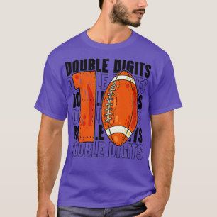 10Th Birthday Funny Quote Double Digits T-Shirt