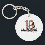 10th Birthday Gift Double Digits Girls Gymnastics Key Ring<br><div class="desc">Your kid love being unique? This is the best present for her! Double Digits Girls Gymnastics Kids only designed for your daughter.</div>