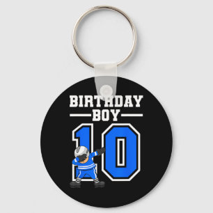10th Birthday Gift Ten Vintage Hockey Birthday 10  Key Ring