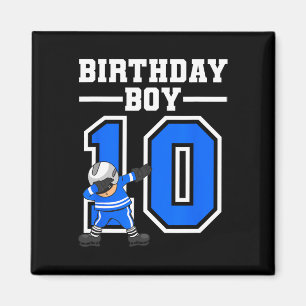 10th Birthday Gift Ten Vintage Hockey Birthday 10  Magnet