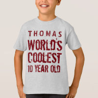 10th Birthday Gift World's Coolest 10 Year Old A11