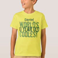 10th Birthday Gift World's Coolest 10 Year Old Boy