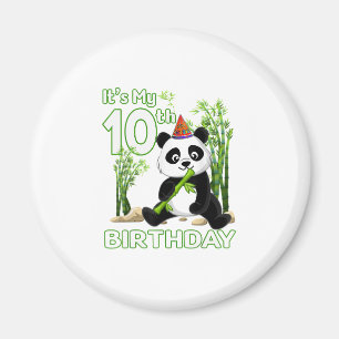 10th Birthday Gifts 10 Years Old Party Animal Pand Magnet