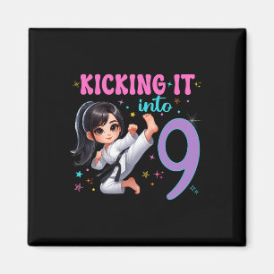 10th Birthday Girl-martial Arts Party Karate Taekw Magnet