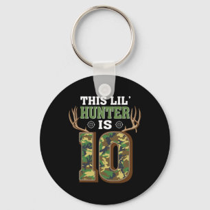 10th Birthday Hunting Deer 10 Year Old Hunter  Key Ring
