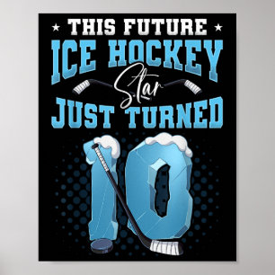 10th Birthday Ice Hockey  Poster