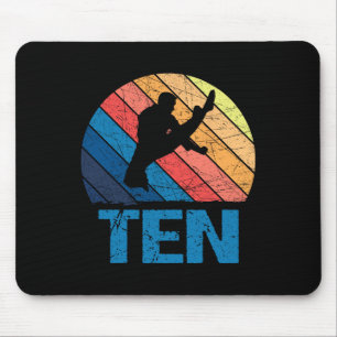 10th Birthday Karate Fighter 10 Year Old Girls Boy Mouse Pad