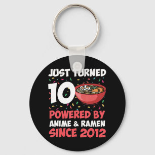 10th Birthday Kawaii Anime Ramen 10 Years Old Girl Key Ring