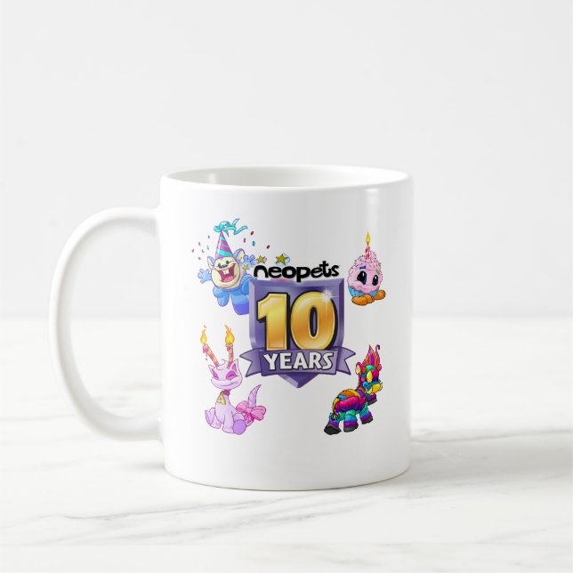 10th Birthday Logo Coffee Mug (Left)