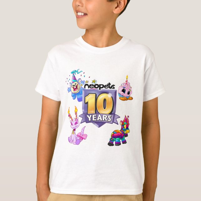 10th Birthday Logo T-Shirt (Front)