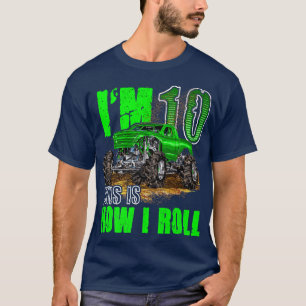 10th Birthday Monster Truck For Boys & Girls 10 Ye T-Shirt