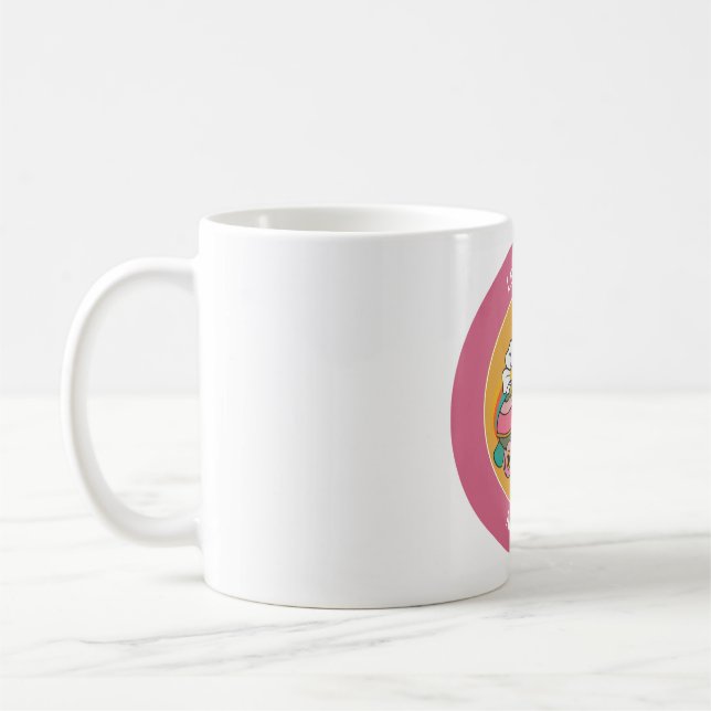 10th birthday name roller skate cute pink  coffee mug (Left)