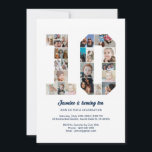 10th Birthday Number 10 Custom Photo Collage Invitation<br><div class="desc">Celebrate your child's momentous 10th Birthday with this cute invitation. It's a personalised photo collage invite that allows you to create a truly unique and memorable design. This customisable template lets you insert your own cherished photos, capturing the precious moments of your kid's year. This invitation is perfect for commemorating...</div>
