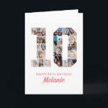 10th Birthday Number 10 Photo Collage Personalised Card<br><div class="desc">Celebrate your child's momentous 10th Birthday with this cute card. It's a personalised photo collage birthday card that allows you to create a truly unique and memorable design. This customisable template lets you insert your own cherished photos, capturing the precious moments of your children's year. This custom card is perfect...</div>