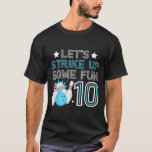10th Birthday Party Bowling Boy 10 Year Old Bowlin T-Shirt<br><div class="desc">10th Birthday Party Bowling Boy 10 Year Old Bowling Player</div>