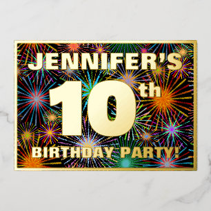 10th Birthday Party — Fun, Colourful Fireworks Loo