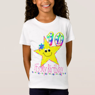 10th Birthday Party Shirt Stars