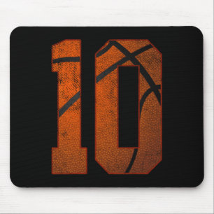 10th Birthday Party Ten 10 Year Old Basketball Bda Mouse Pad