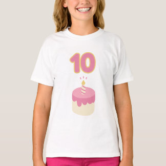 10th birthday pink cake T-Shirt