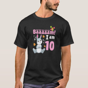 10th Birthday Rabbit Themed Birthday Party 10 Year T-Shirt